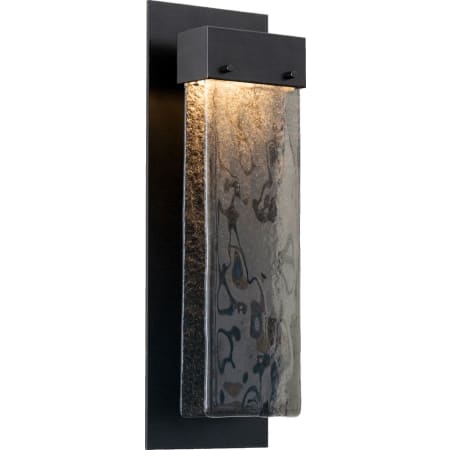 Matte Black Finish with Smoke Granite Glass